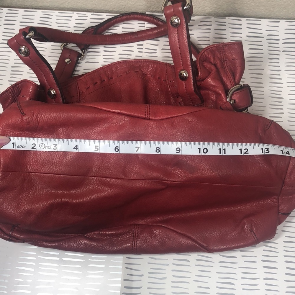 B Makousky red soft leather bag - Picture 15 of 16
